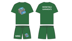 MBG Dark Green Fall short set