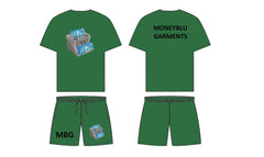 MBG Dark Green Fall short set