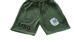 MBG Dark Green Fall short set