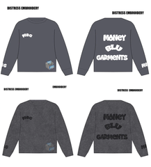 MBG Distressed Embroidered Long sleeve