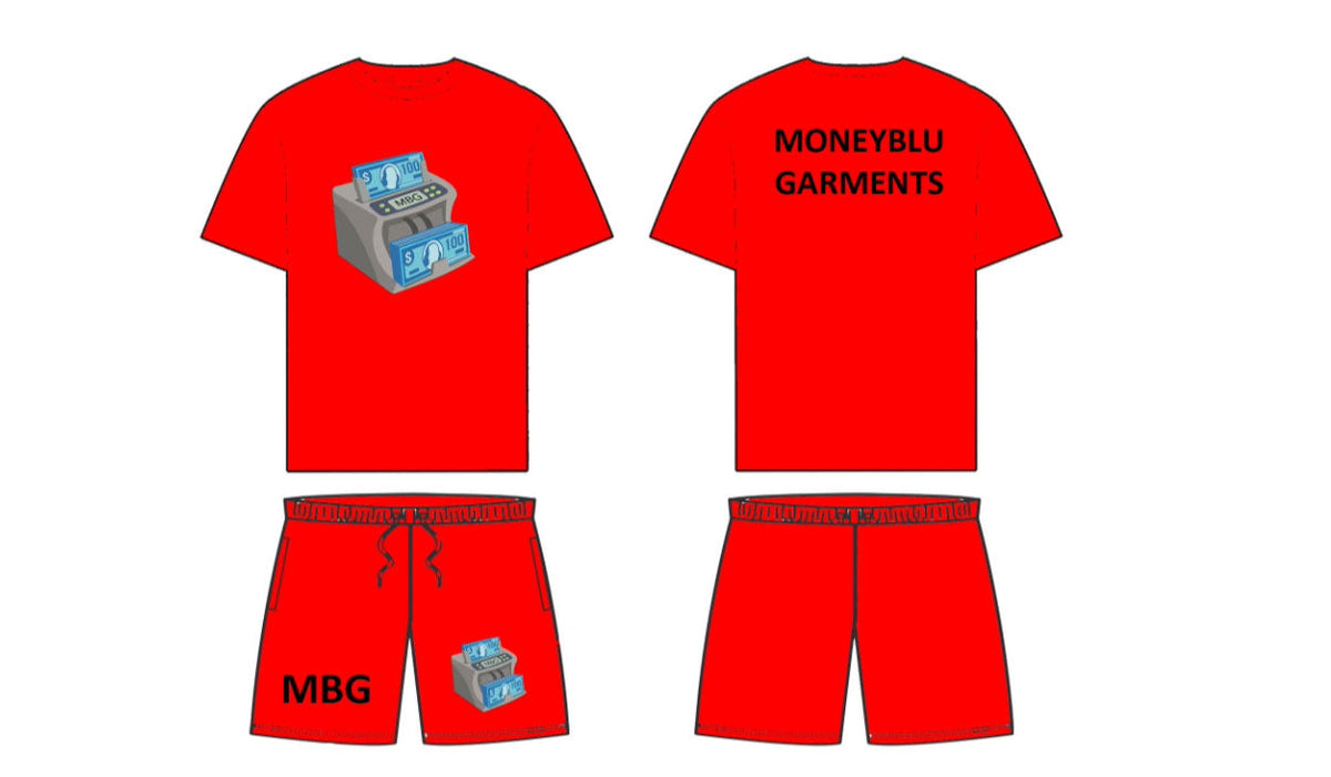 MBG Dark Orange Fall short set