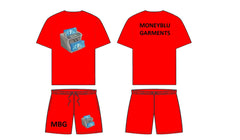 MBG Dark Orange Fall short set