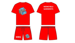 MBG Dark Orange Fall short set