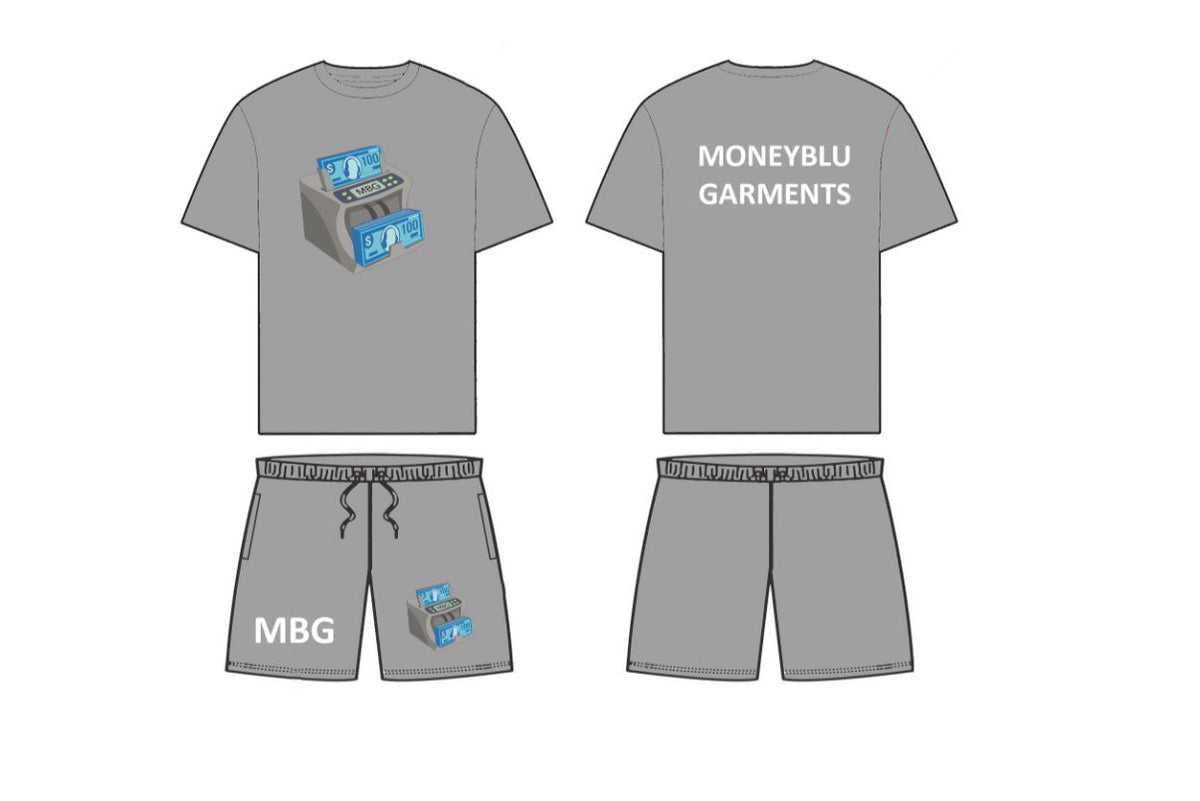 MBG Dark Grey Fall short set