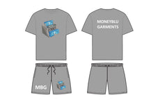 MBG Dark Grey Fall short set